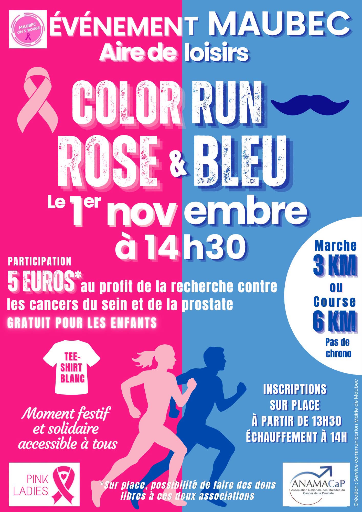 Color Run Pink and Blue in Maubec Color Run Pink and Blue in Maubec le 1er novembre 2026