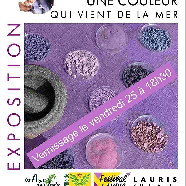 Exhibition Purple: a colour from the sea in Lauris