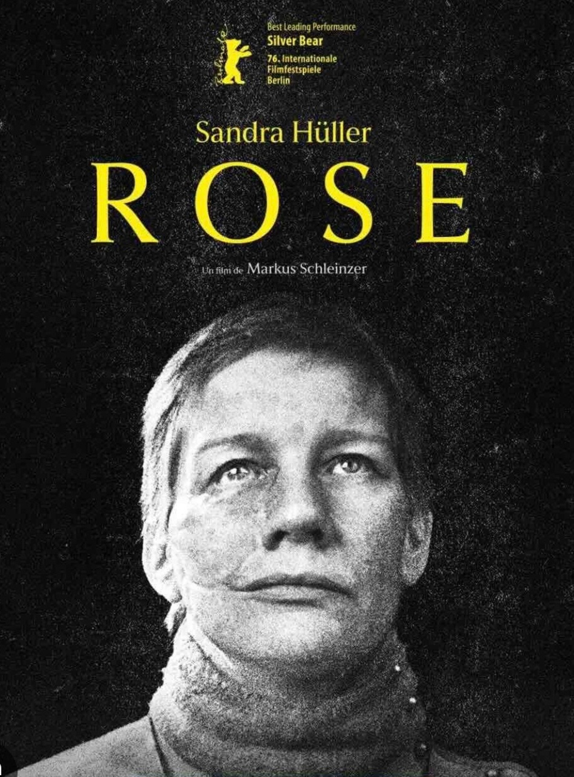 Poster for the film Rose screened in Gordes, starring Sandra Hüller