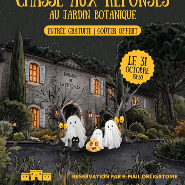 Halloween in Ménerbes: answer hunt in the Botanical Garden