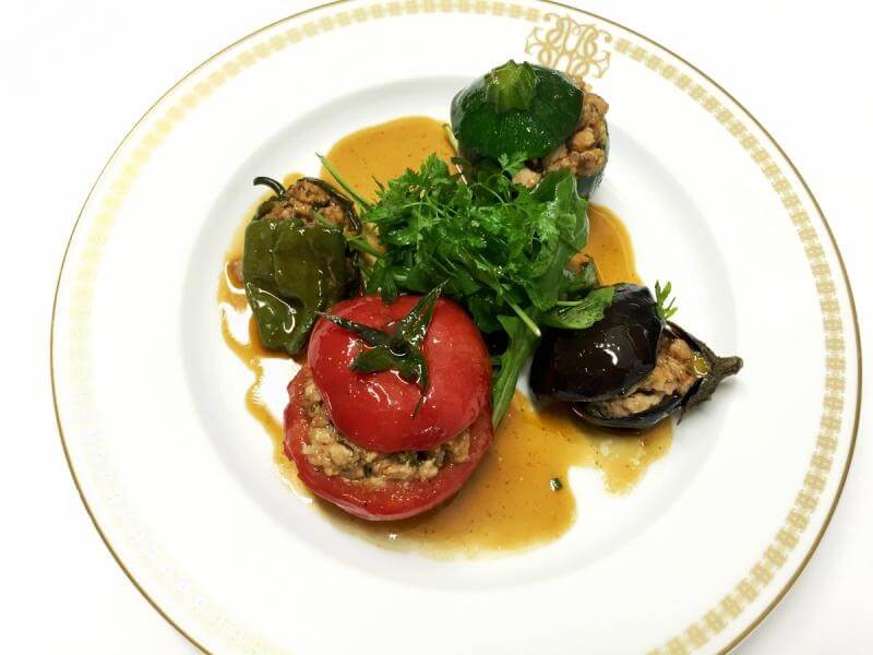 Stuffed vegetables by Chef Édouard Henry - L'Orangerie/La Citadelle in Gordes