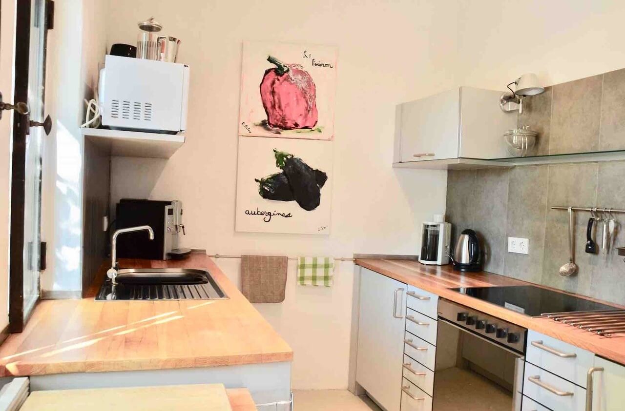 Fully equipped Bulthaup kitchen at Les Cerisiers, Maison Bertuli