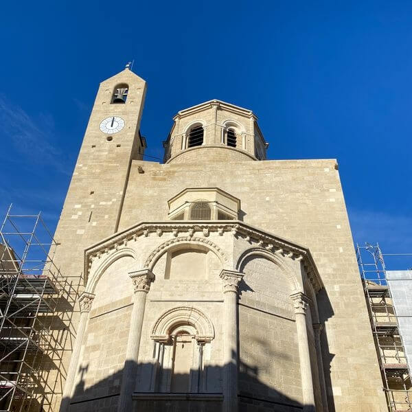 Architectural detail of the Notre-Dame and Saint-Véran cathedral in Cavaillon