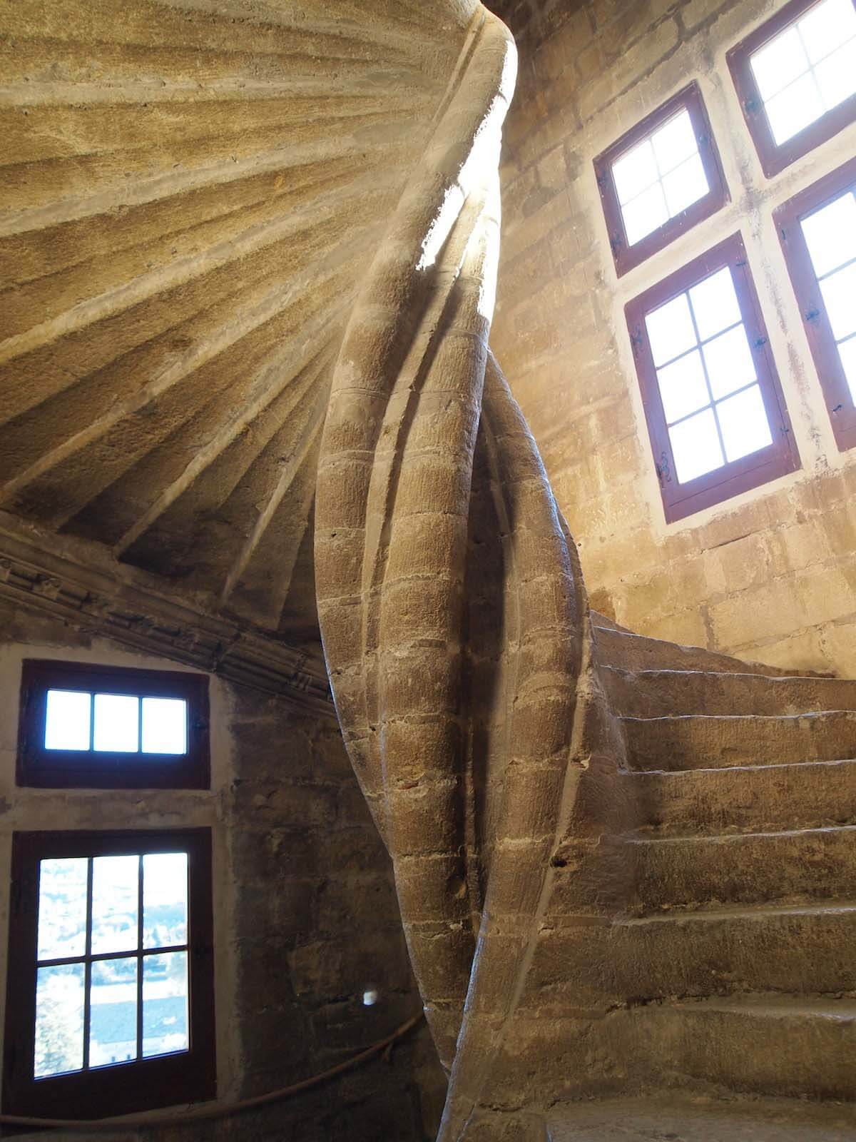 Furnished interior of Lourmarin Castle Furniture and interior decoration at Lourmarin Castle