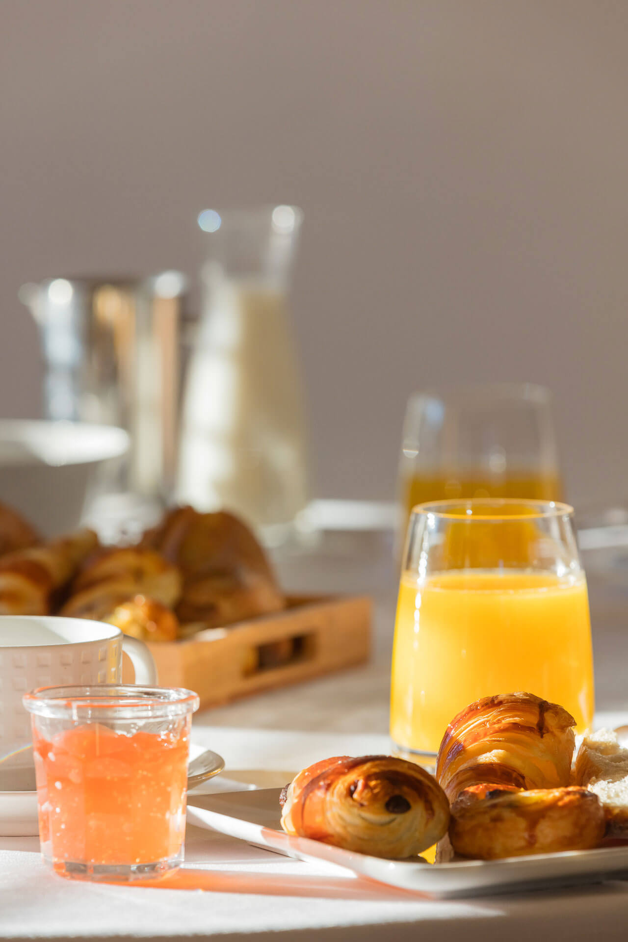 Breakfast buffet served at Carcarille Hôtel & Spa in Gordes