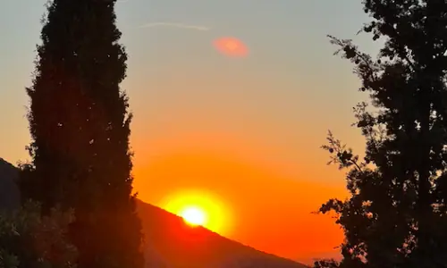 Coucher de soleil Oppède le vieux 