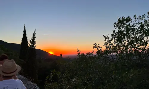 Coucher de soleil Oppède le vieux 
