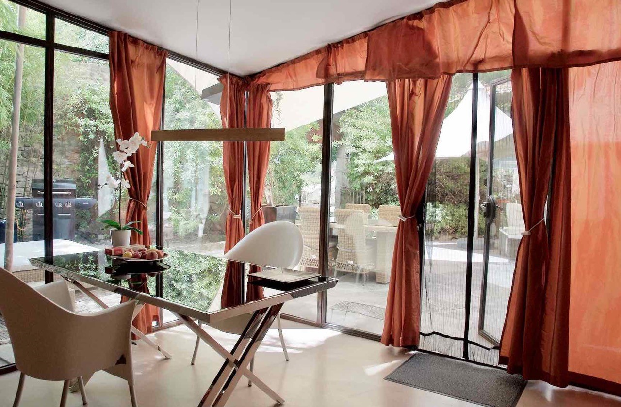 Contemporary dining area of La Suite at Maison Bertuli