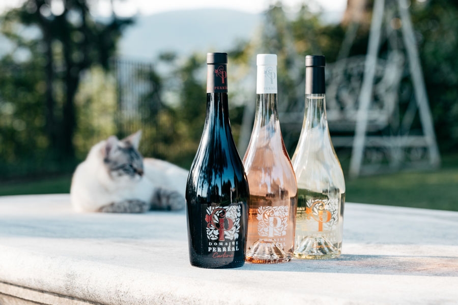 Domaine Perréal wines Bottles of Domaine Perréal wines in red, rosé and white