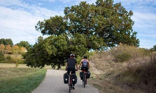 Gordes à vélo