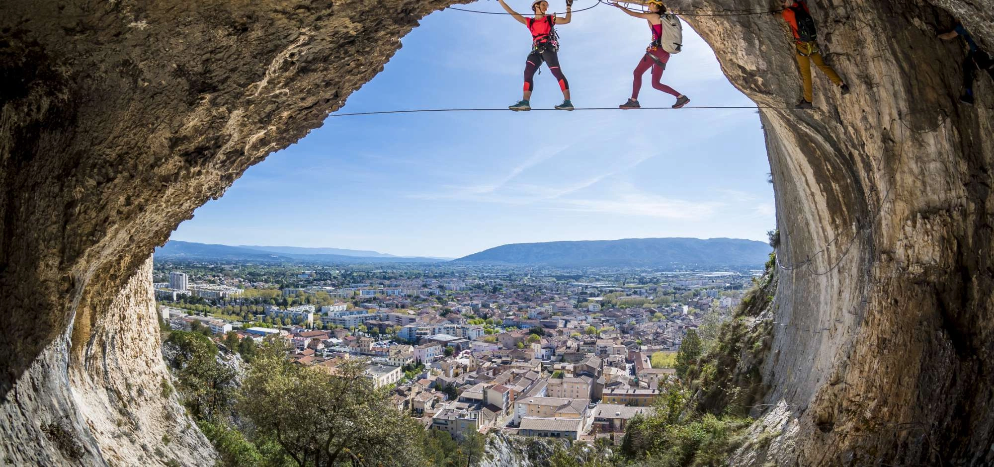 An afternoon on the via ferrata of Cavaillon