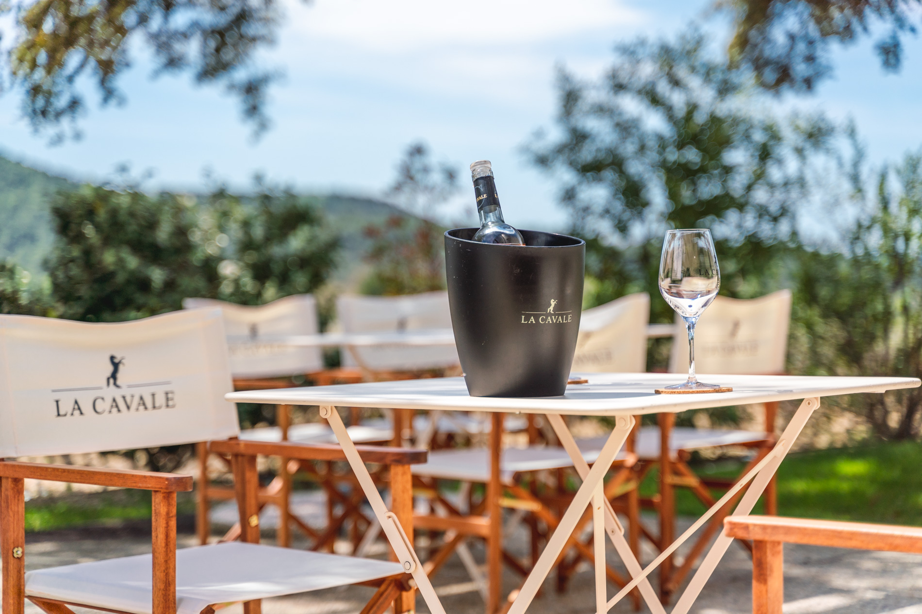 La Cavale terrace in Cucuron La Cavale terrace in Cucuron during the musical evenings