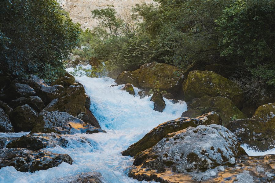 The Sorgue spring in Fontaine-de-Vaucluse